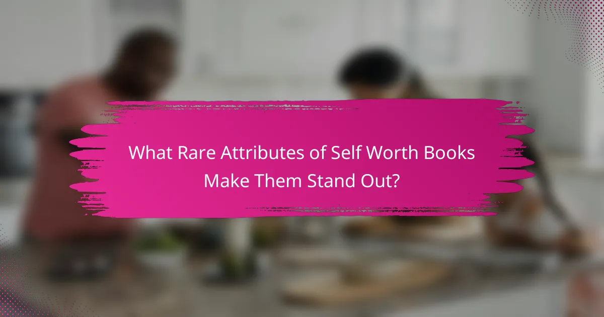 What Rare Attributes of Self Worth Books Make Them Stand Out?